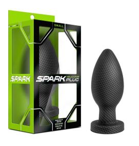 Анальна пробка силікон BLUSH SPARK SILICONE PLUG SMALL CARBON FIBER