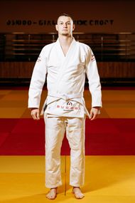Біле кімоно для хлопців/чоловіків, джиу-джитсу, TM BUDOGI, зріст 180 см, щільність 450 гр/м.кв.