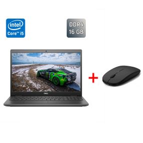 Ноутбук Б-клас Dell Latitude 3510 / 15.6" (1920x1080) IPS / Intel Core i5-10210U (4 (8) ядра по 1.6 - 4.2 GHz) / 16 GB DDR4 / 256 GB SSD / Intel UHD Graphics / HDMI / USB Type-C / WebCam б/в + Подарунок Бездротова миша / USB
