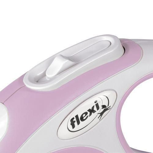Рулетка Flexi New Comfort для собак, стрічка, розмір XS, 3 м (рожева) | Зображення 2