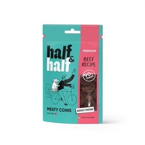 Ласощі для собак Half&Half з яловичиною 100 гр