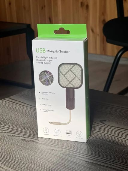 Мини мухобойка USB-ловушка насекомых для борьбы с вредителями,УФ-свет | Зображення 3