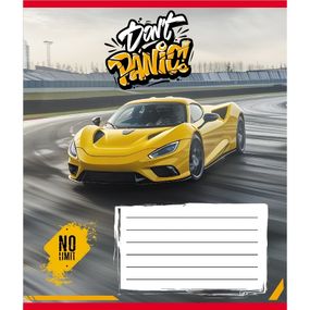 Тетрадь ученическая "Без паники" 012-510164C-2 в косую линию, 12 листов