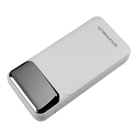 Power Bank - Портативна батарея 20.000 mAh. білий - GP-20WQC швидка зарядка 22.5W GRUNHELM | Зображення 3