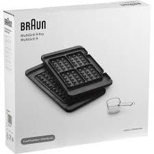 Набір пластин для вафель електрогриль Braun MultiGrill 9 Pro BRSK007 2 шт чорний | Зображення 1
