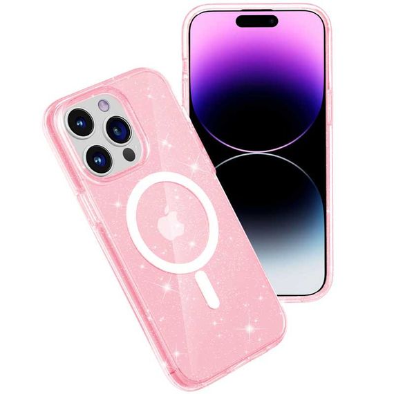Чохол TPU Galaxy Sparkle (MagFit) для Apple iPhone 15 Pro (6.1") | Зображення 2