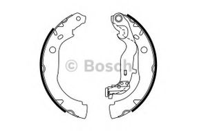 Колодка гальм. барабан. RENAULT Duster задн. (вир-во Bosch) BOSCH 0986487774 на DACIA DUSTER