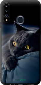 Чохол на Samsung Galaxy A20s A207F Димчастий кіт "825b-1775-2448"