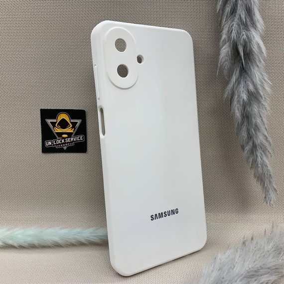 Чохол з логотипом для Samsung Galaxy A07 | Протиударний | Soft Touch | Білий