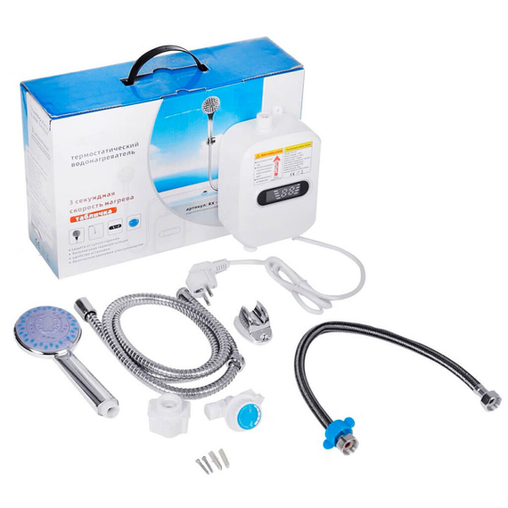 Термостатичний водонагрівач RX-021 з душем та LCD екраном.