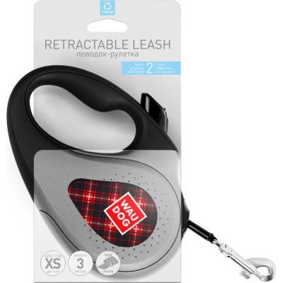 Поводок для собак WAUDOG R-leash "Шотландка" XS до 12 кг 3 м (8123-0098-01) | Зображення 2