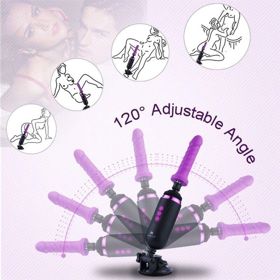 Міні секс-машина Hismith Mini Capsule Sex-Machine with Strong Suction Cup, потужна, перезаряджувана sexstyle | Зображення 13