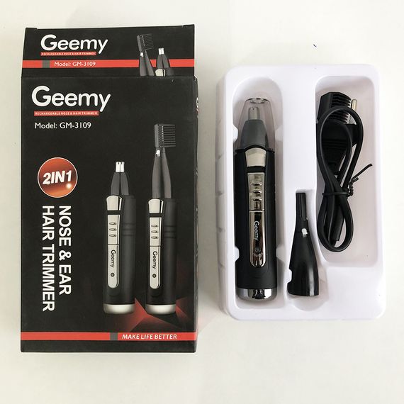 Профессиональная электробритва GEMEI GM-3109 2в1, Машинка мужская для бритья, EO-377 Триммер беспроводной | Зображення 5