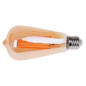 Лампа светодиодная LED 12W E27 COG WW ST64 Amber 220V