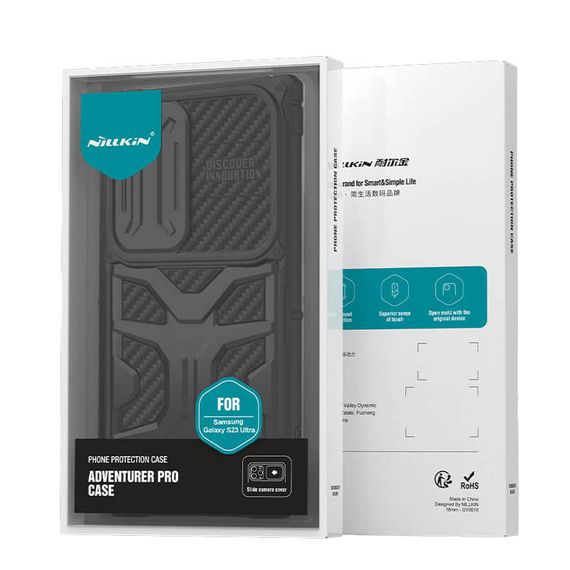 TPU+PC чохол Nillkin CamShield Adventurer Pro (шторка на камеру) для Samsung Galaxy S23 Ultra | Зображення 7