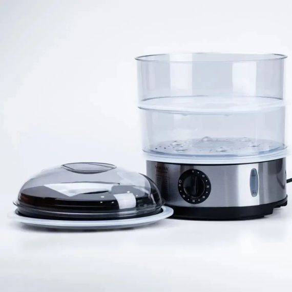 Электрическая пароварка 3-уровневая 650Вт, 11л, Sokany SK-07018 / Мантоварка электрическая / Электропароварка | Зображення 3