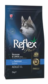 Сухий корм з лососем для собак середніх і великих порід Reflex Plus Dog Adult Medium & Large Breeds Salmon, 3 кг