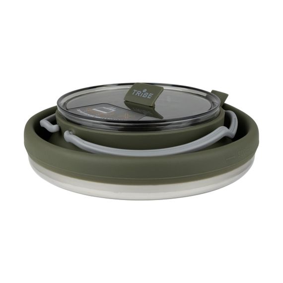 Чайник складаний Tribe Collapsible Kettle 1,5л силіконовий, Похідний чайник трайб компактний, Чайник туристичний для кемпінгу | Зображення 2
