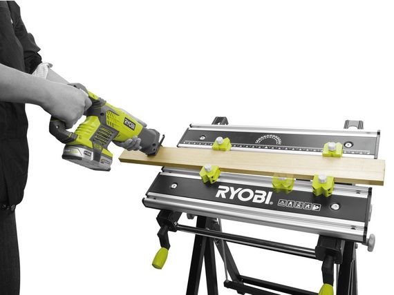 Верстак складной Ryobi RWB03, 600х570х760, 12,5 кг, 100 кг макс.вес, регулировка высоты (5133001780) | Зображення 4