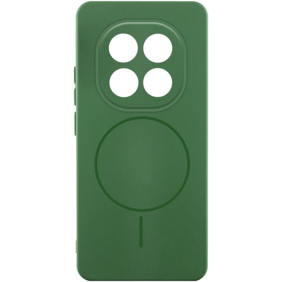 Чохол Silicone Cover Lakshmi Full Camera (AA) with Magnetic Fit для Xiaomi Redmi Note 15 4G/5G (EU) Зелений / Dark green