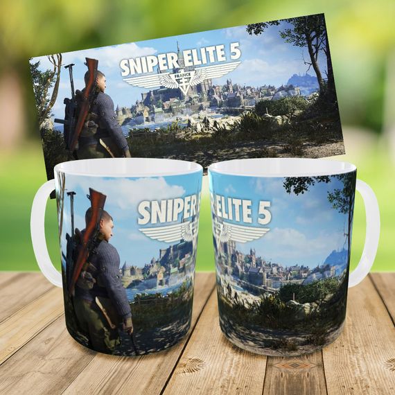 Набор: детская сумка-бананка+кружка Sniper Elite5 32х15см,бананка для мальчика через плечо на подарок (00885) | Зображення 2