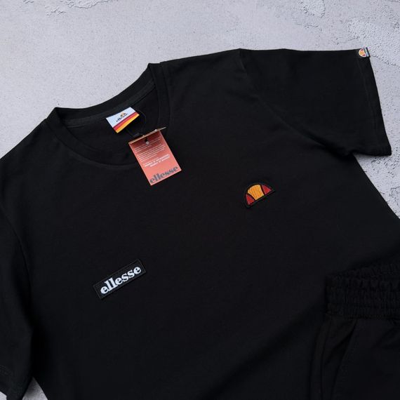 Набір Ellesse чорний футболка шорти + 2 пари шкарпеток у подарунок | Зображення 2