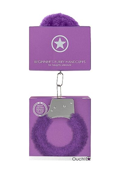Наручники - Ouch! Beginner's Handcuffs Furry Purple Sex Aura | Зображення 5