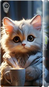 Чохол на Sony Xperia Z5 E6633 Білий кіт "5646m-274-2448"