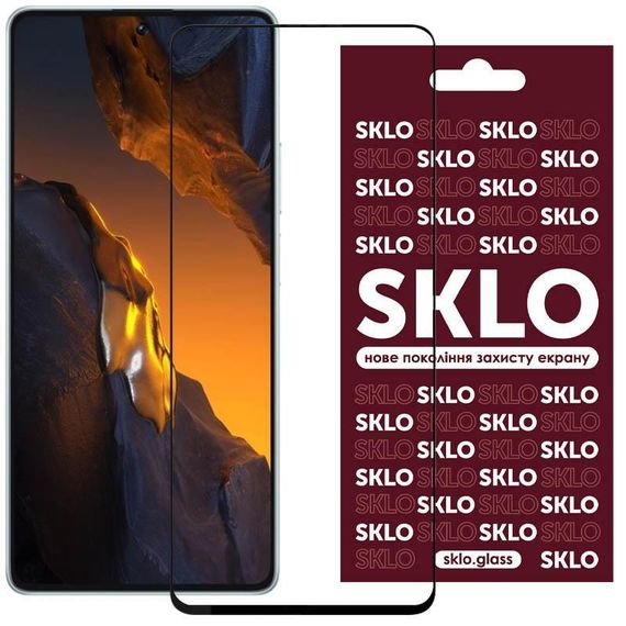 Защитное стекло SKLO 3D для Xiaomi Redmi 15 (EU) Черный