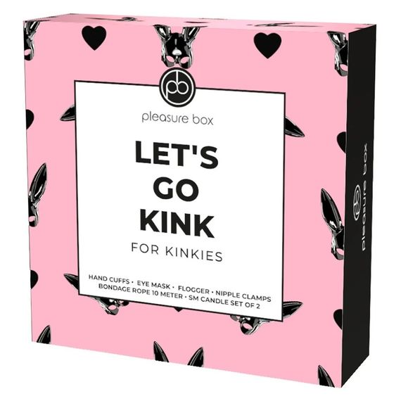Набір БДСМ Pleasure Box Lets Go Kink: наручники, маска, флогер, затискачі, мотузка, свічки, 7 предметів Sex Aura | Зображення 1