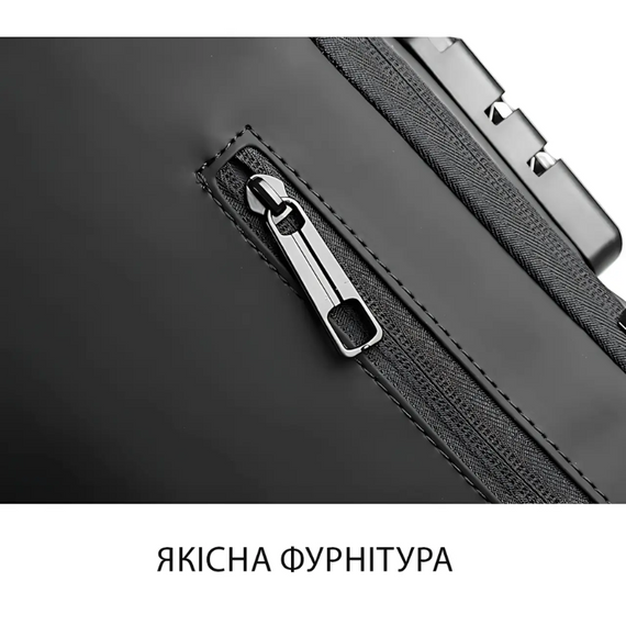 Нагрудна сумка з противугінним замком із паролем Backpack, компактний і місткий рюкзак на щодень | Зображення 5