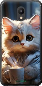 Чохол на Meizu M6 Білий кіт "5646u-1349-2448"