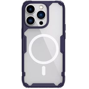 TPU чохол Nillkin Nature Pro Magnetic для Apple iPhone 14 Pro (6.1") Темно-фіолетовий (прозорий)