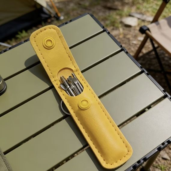 Набор для чистки ушей и удаления ушной серы из 6 инструментов. Желтый | Зображення 8