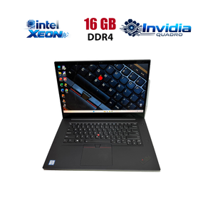 Мобільна робоча станція Lenovo ThinkPad P1 Gen1 / 15.6" (1920x1080) IPS / Intel Xeon E-2176M (6 (12) ядер по 2.7 - 4.4 GHz) / 16 GB DDR4 / 256 GB SSD / nVidia Quadro P2000, 4 GB GDDR5, 128-bit / WebCam б/в
