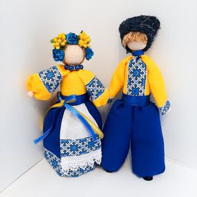 Украинцы набор декоративных кукол в стиле мотанка