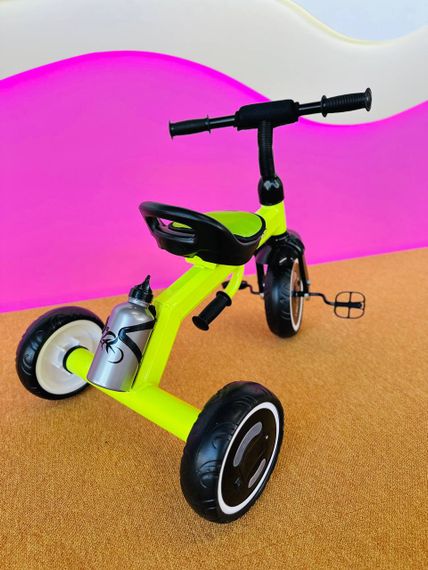Дитячий триколісний велосипед Turbo Trike зі світловими ефектами лимонний LD | Зображення 1