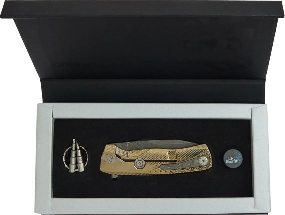 Ніж Lionsteel ROK Damascus Titanium Gold | Зображення 5