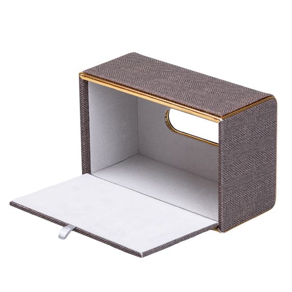 Серветниця горизонтальна 21х13х9 см для серветок на стіл Коричневий HP-3-118BR | Зображення 1