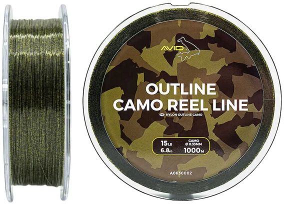 Волосінь Avid Carp Outline Camo Reel Line 1000m 0.33mm 15Lb/6.8kg