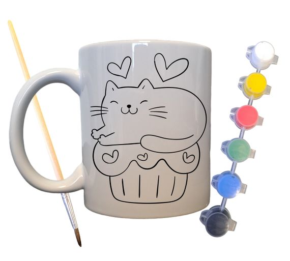 Набор для творчества кружка раскраска Домашние любимцы 330 мл белая (КР0073) | Зображення 1