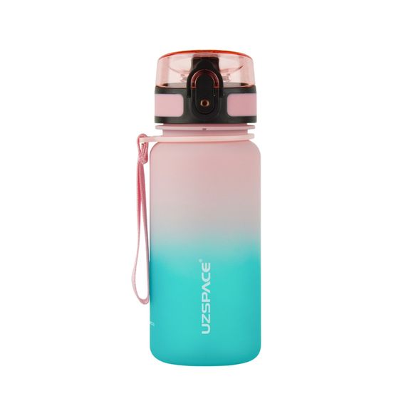 Бутылка для воды UZSPACE 3034(Pink-Blue) 350 мл, розовато-голубая