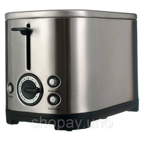 Тостер с поддоном для сбора крошек ViLgrand VT0928S 950 Вт, Электрический тостер на 2 отделения VP-85 | Зображення 5