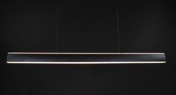 Люстра світлодіодна підвісна LED світильник для квартири на стелю лед 27346 Чорний 15-120х6х100 см. | Зображення 8