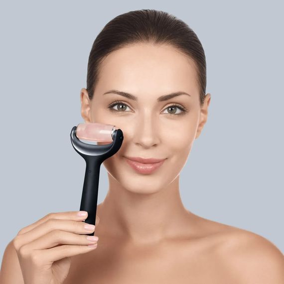 Ролик для голкової мезотерапії обличчя та тіла GESKE MicroNeedle Face&Body Roller 9в1 turquoise, Чорний | Зображення 3