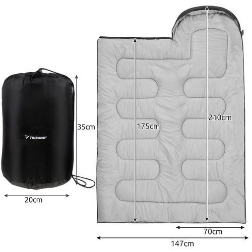 Спальный мешок для кемпинга 2в1 Trizand 21084 | Зображення 3