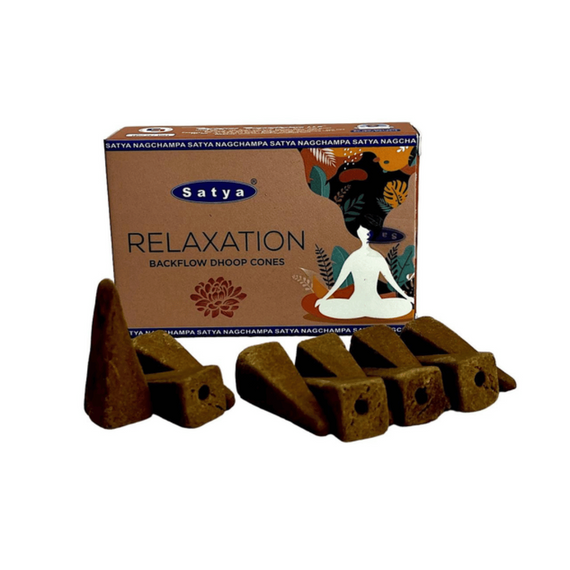 Ароматичні конуси зворотного потоку  Релаксація 10 шт. в уп. Satya 8904234410043