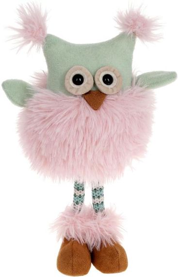М'яка іграшка «Совушка Тіффані Пінк» 32х17х12см, рожевий з м'ятним