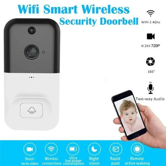 Камера для дистанційного спостереження SMART DOORBELL X5 wifi, Камера з Wi-Fi точка доступу BZ-18 | Зображення 9