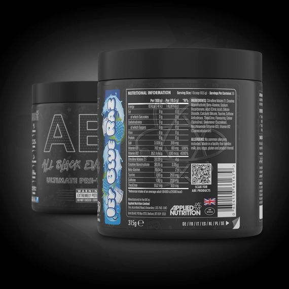Передтренувальний комплекс Applied Nutrition ABE 315 g (Icy Blue Raz) | Зображення 1